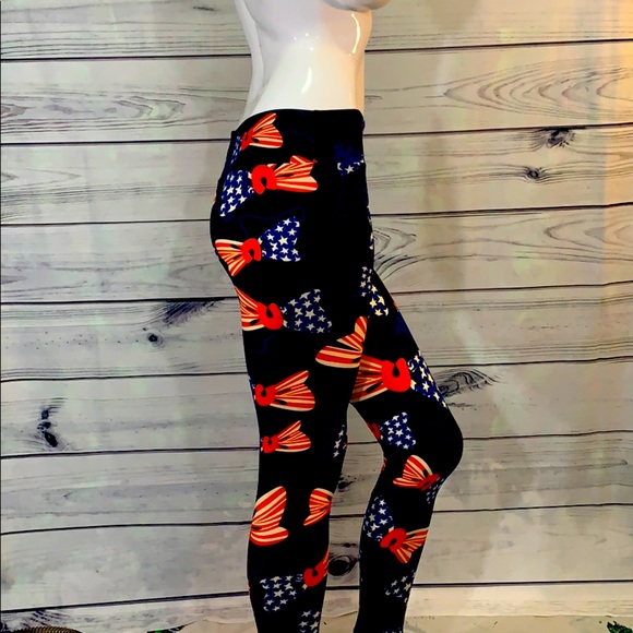 LuLaRoe Pants - Lularoe OS patriotic American pride USA BOWTIE NEW